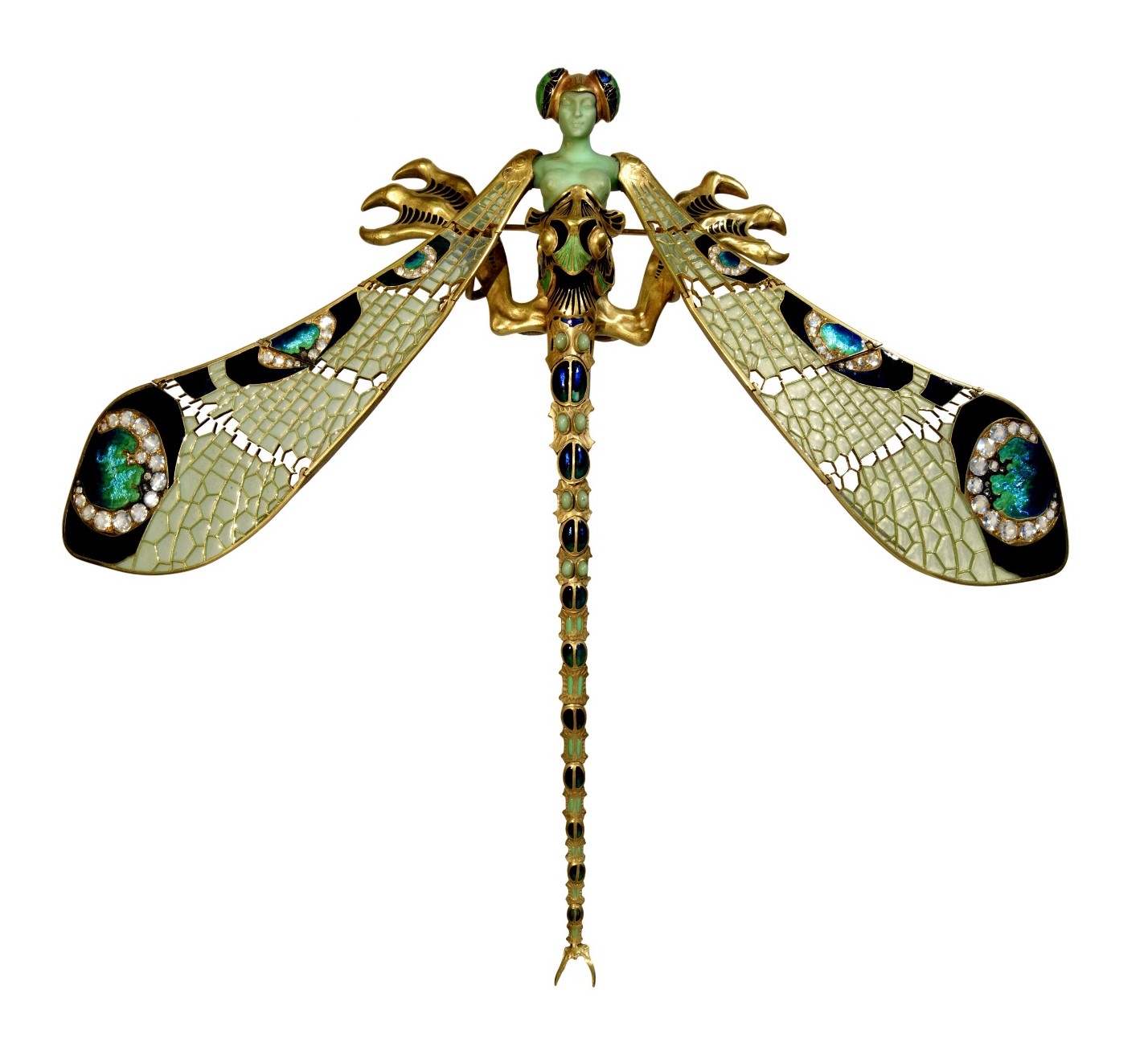 Large Corsage Ornament in the Form of a Dragonfly