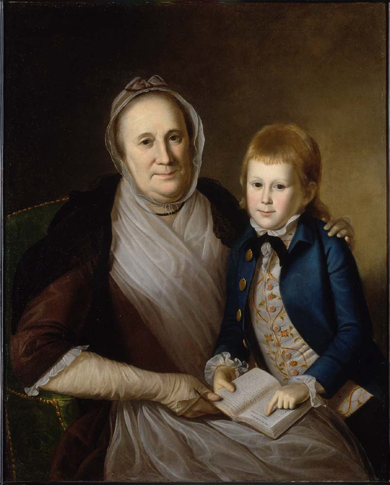 Mrs. James Smith and Her Grandson