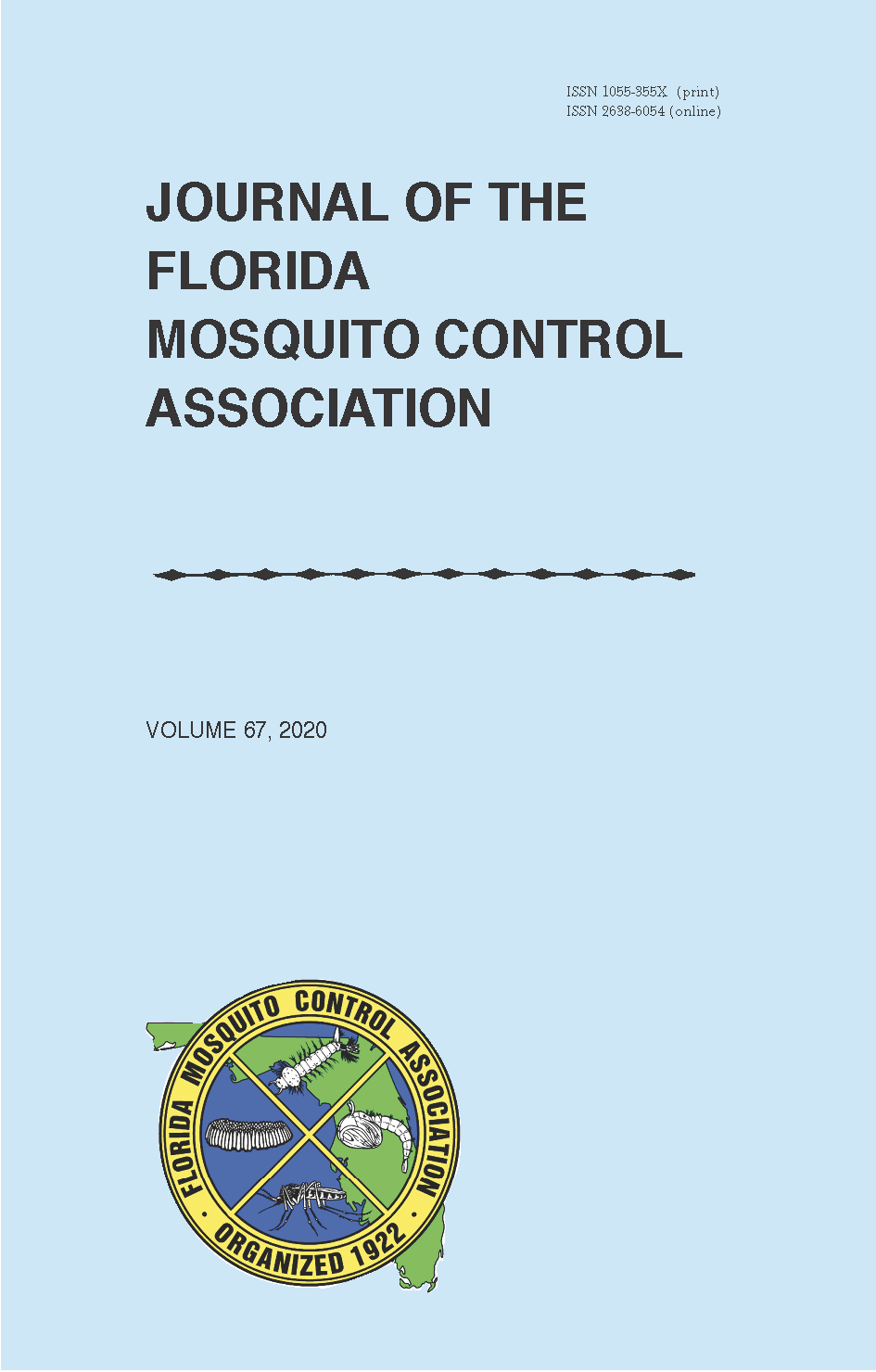 					View Vol. 67 No. 1 (2020): Journal of the Florida Mosquito Control Association
				