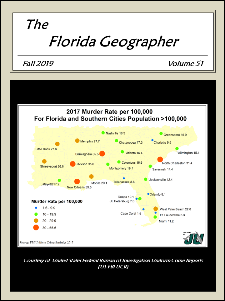 					View Vol. 51 No. 1 (2019): Florida Geographer, Fall 2019
				