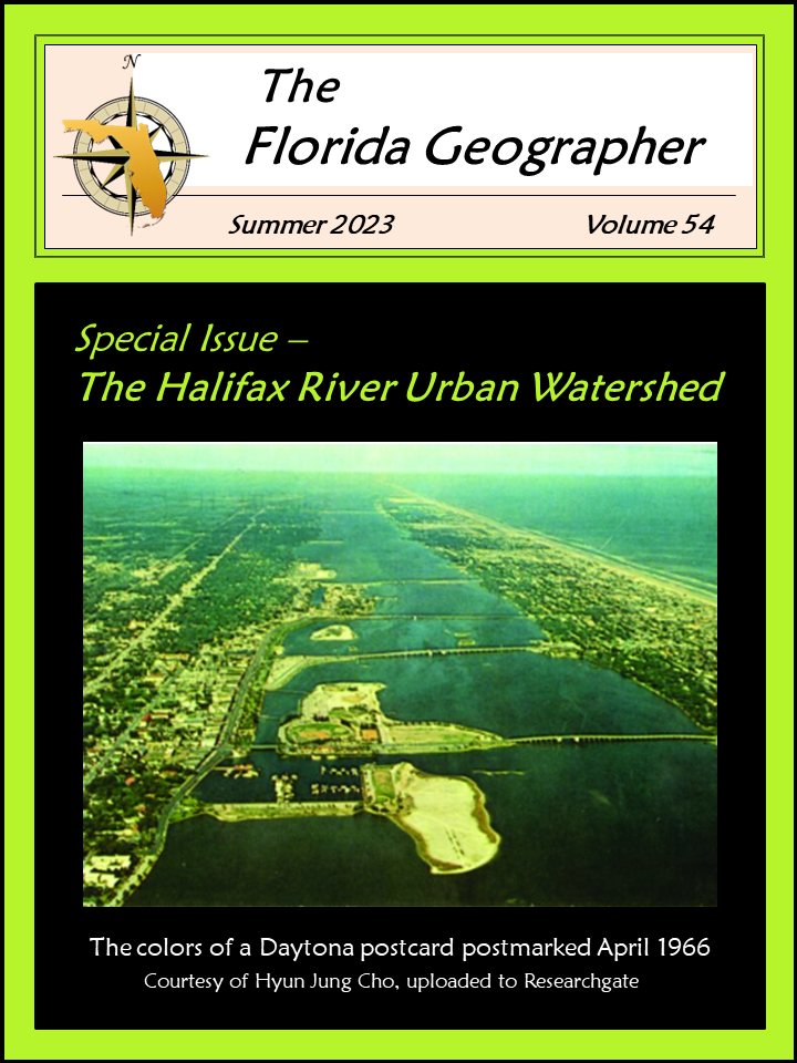 					View Vol. 54 No. (54) (2023): Florida Geographer  Summer 2023
				