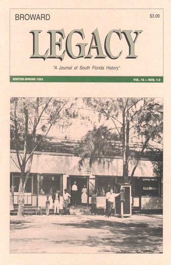 					View Vol. 15 No. 1-2 (1992): Broward Legacy
				