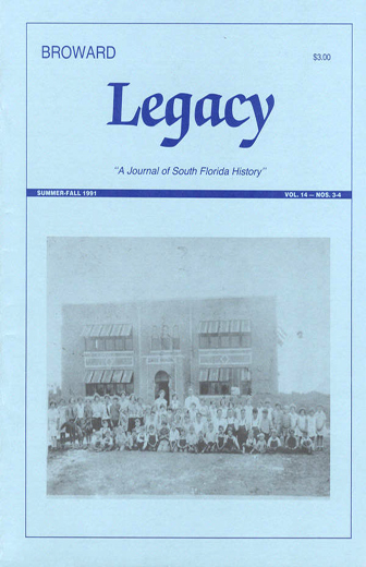 					View Vol. 14 No. 3-4 (1991): Broward Legacy
				