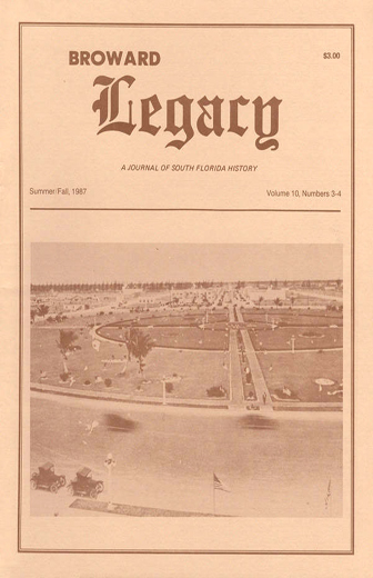 					View Vol. 10 No. 3-4 (1987): Broward Legacy
				
