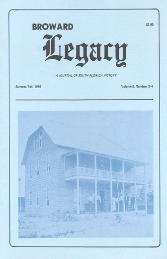 					View Vol. 9 No. 3-4 (1986): Broward Legacy
				