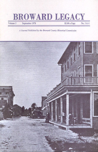 					View Vol. 2 No. 3-4 (1978): Broward Legacy
				