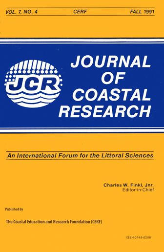 					View Vol. 7 No. 4 (1991): Journal of Coastal Research
				