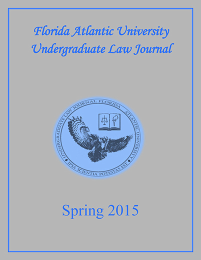 					View 2015: FAU Undergraduate Law Journal
				