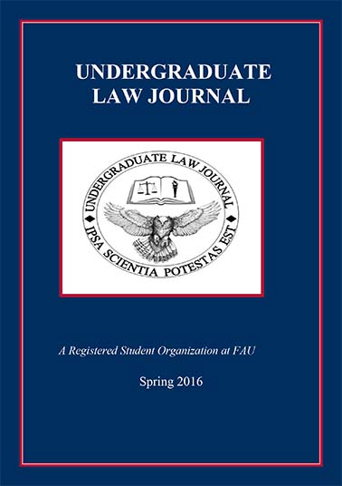 					View 2016: FAU Undergraduate Law Journal
				