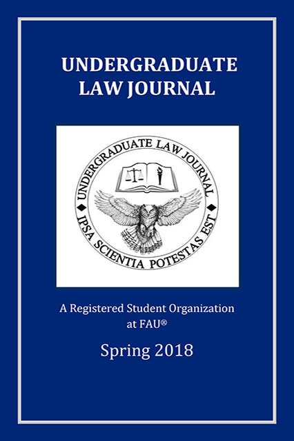 					View 2018: FAU Undergraduate Law Journal
				
