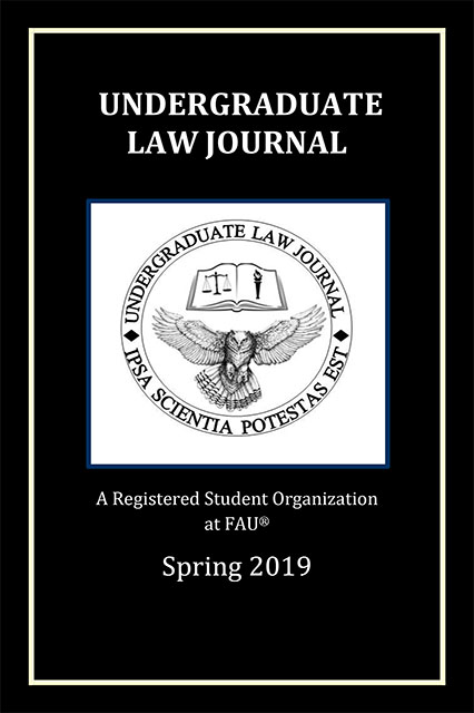 					View 2019: FAU Undergraduate Law Journal
				