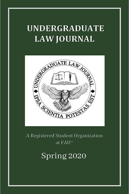 					View 2020: FAU Undergraduate Law Journal
				