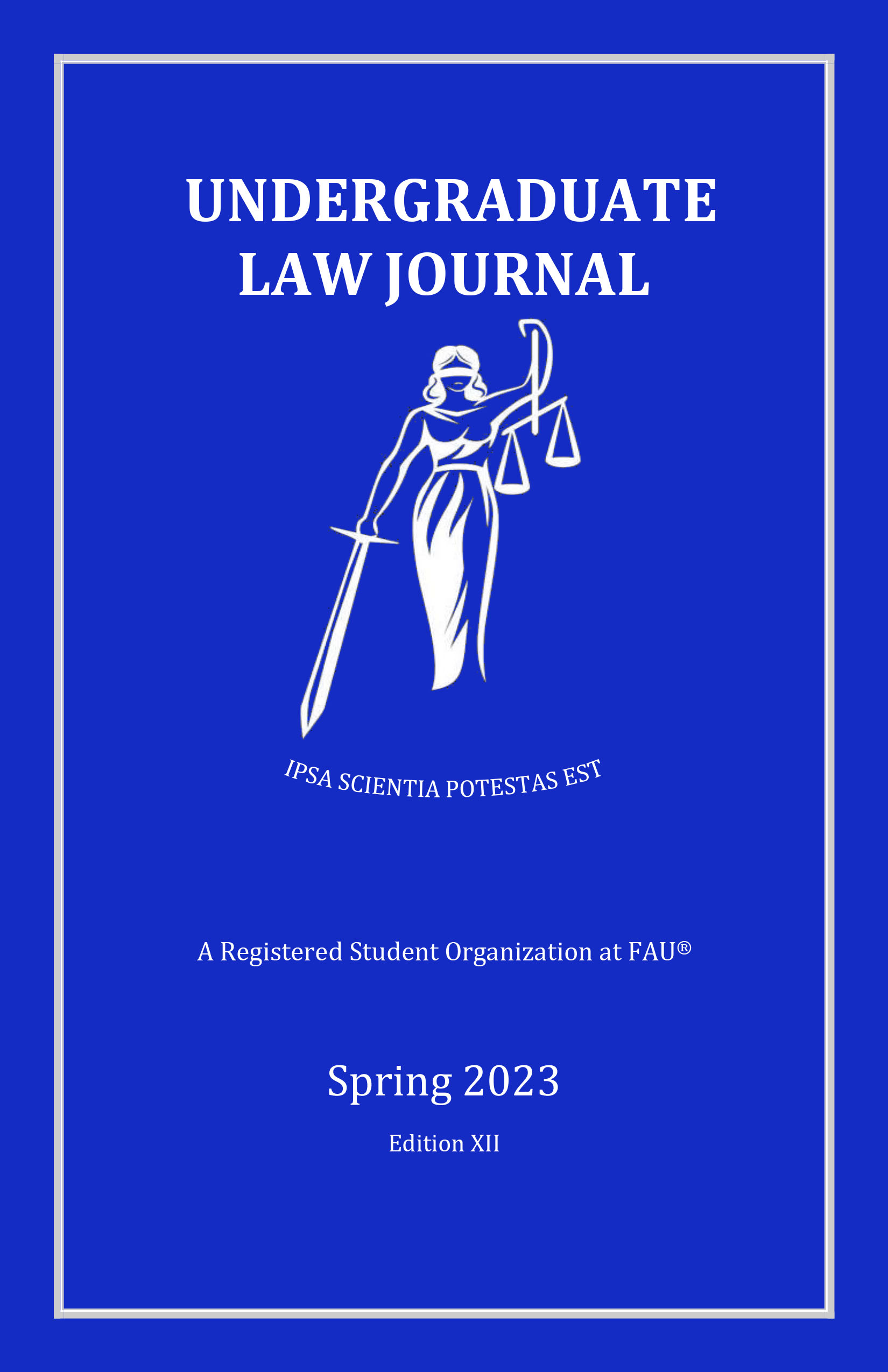 					View 2023: FAU Undergraduate Law Journal
				