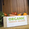 Crate of organic produce.