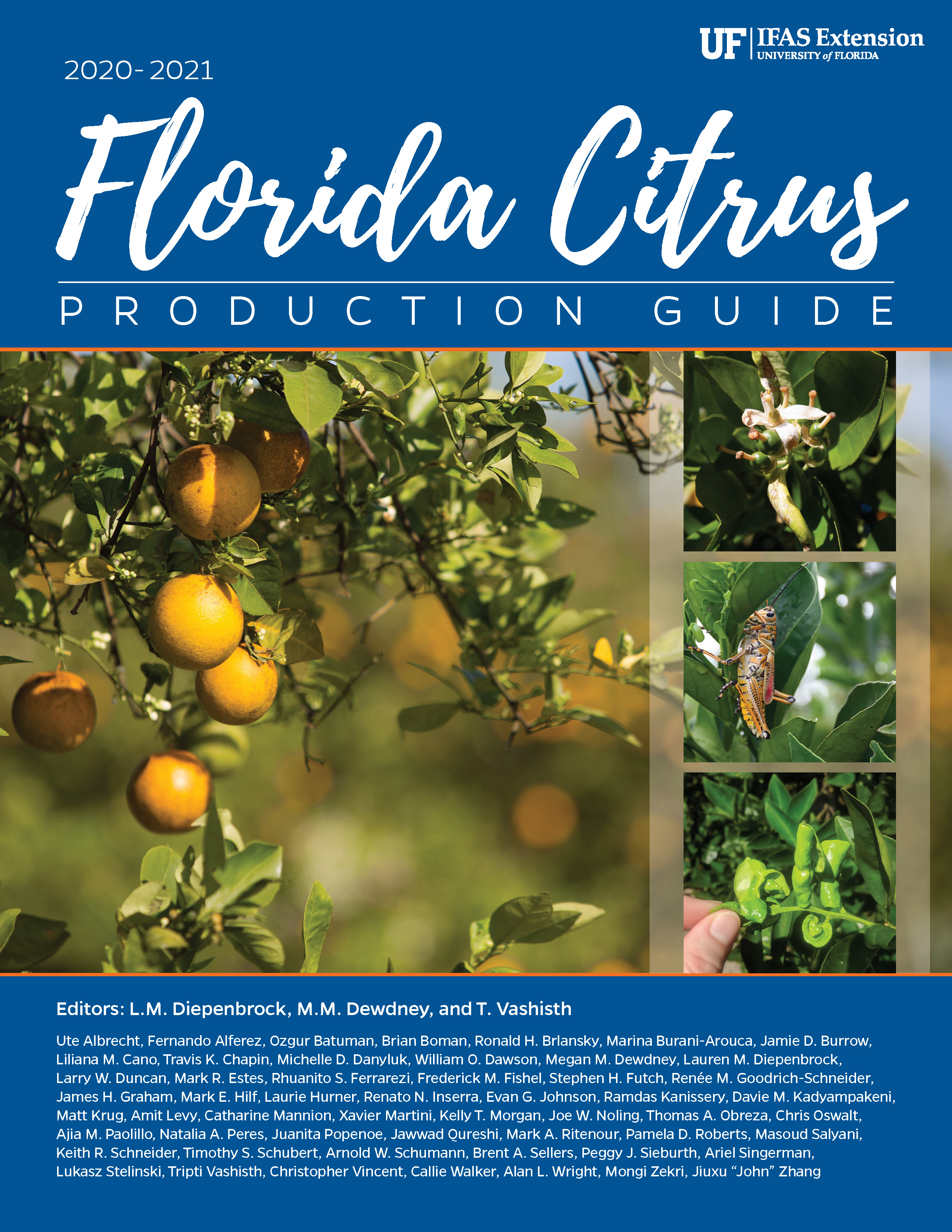 The cover of the 2020–2021 Florida Citrus Production Guide. Credit: Tracy Bryant