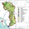 Map of the land use and covers in the Lower Suwannee River Watershed, Florida.