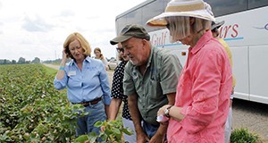 Participants on a farm tour in Santa Rosa county