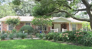 A house and front lawn