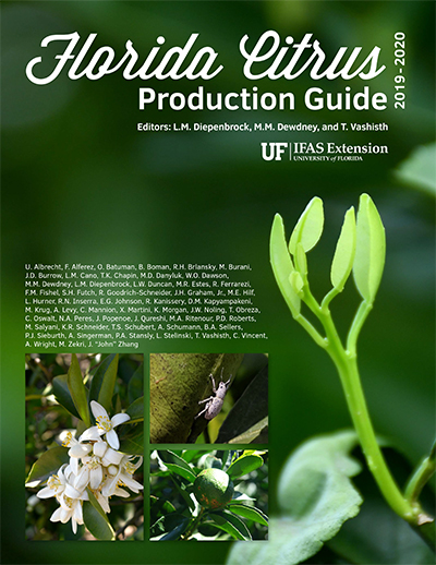 Cover of the Florida Citrus Production Guide 2019-2020