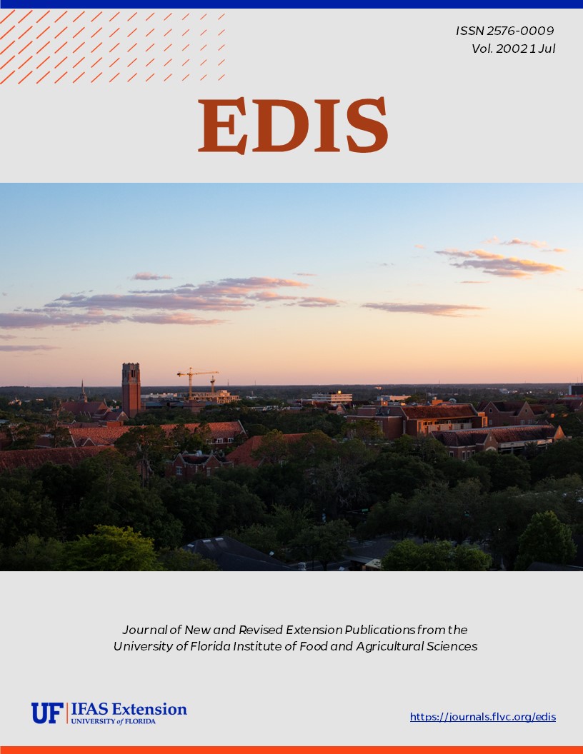 EDIS Cover Volume 2002 Number 1 Sunset and UF campus image