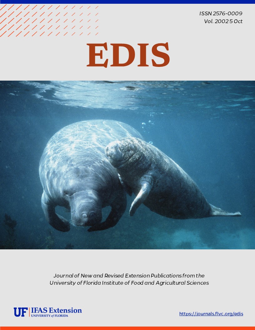 EDIS Cover Volume 2003 Number 5 manatee image