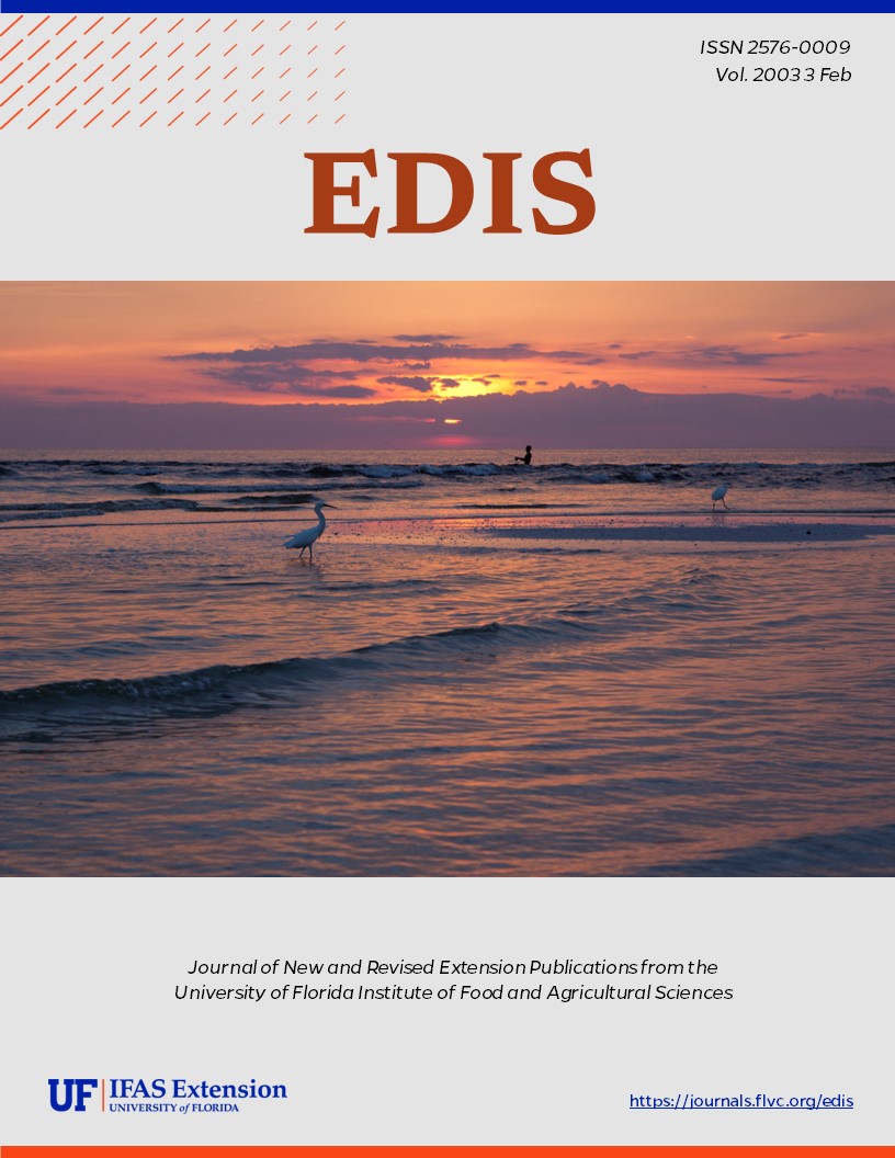 EDIS Cover Volume 2003 Number 3 beach sunset image