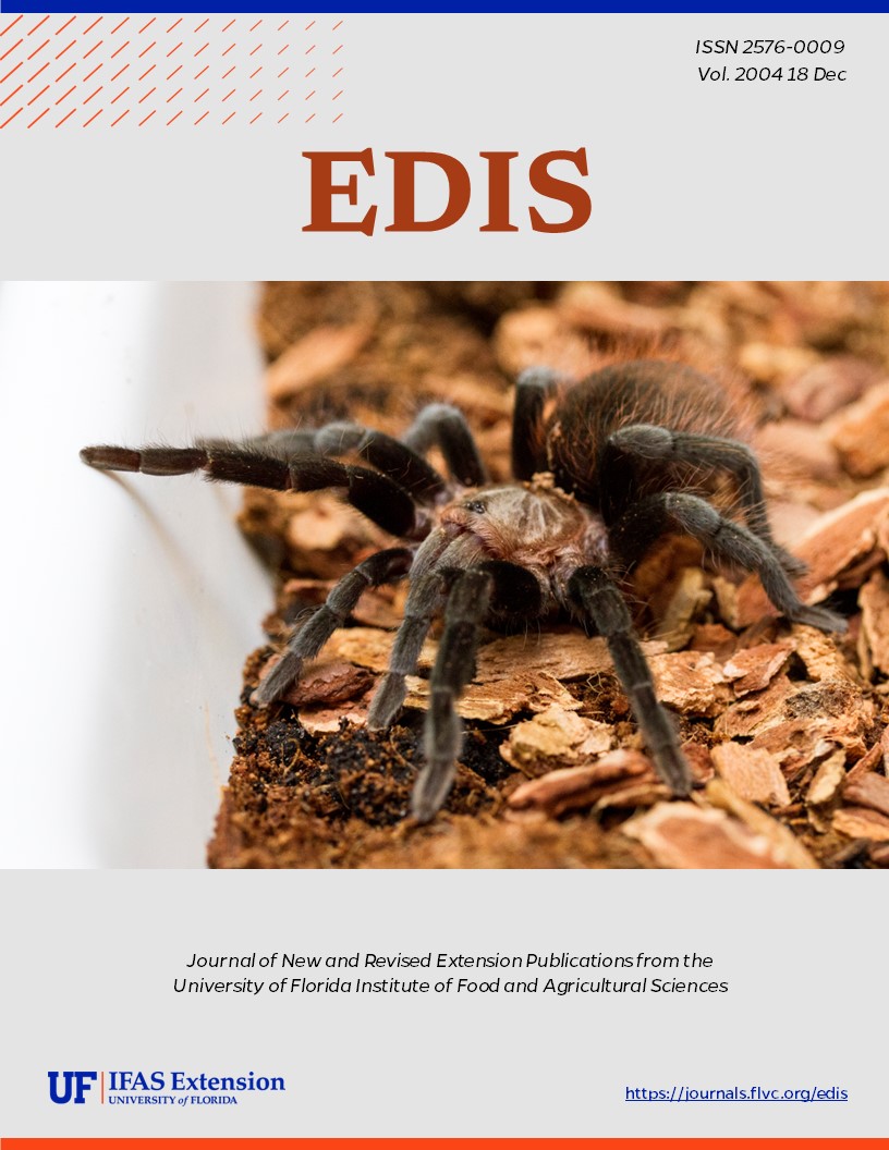 EDIS Cover Volume 2004 Number 18 tarantula image