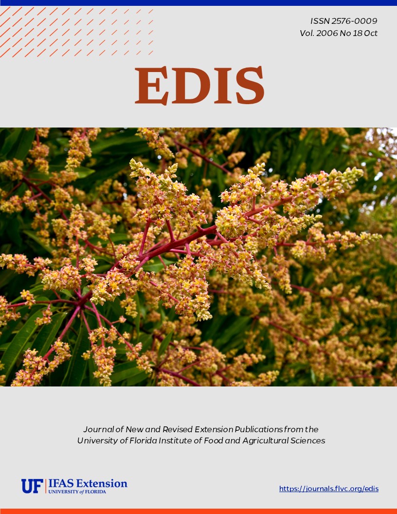 EDIS Cover Volume 2006 Number 18 mango flowers image