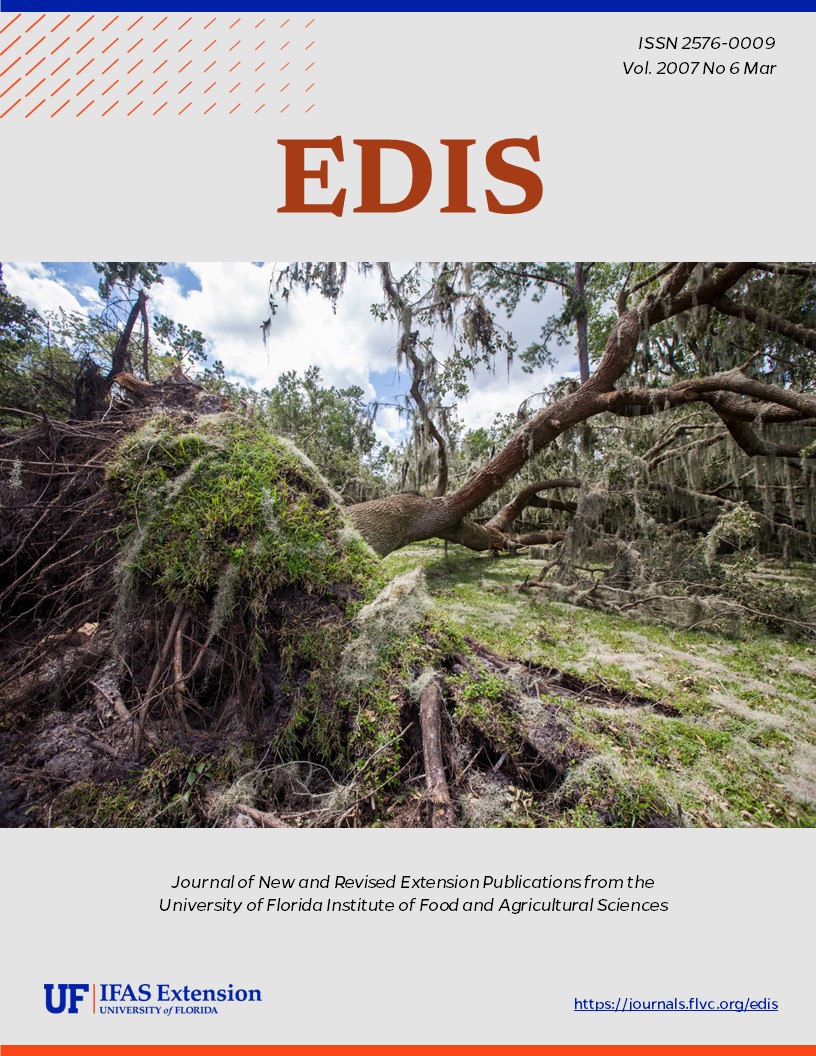 EDIS Cover Volume 2007 Number 6 tree after hurricane image