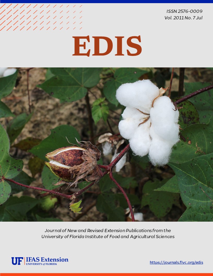 EDIS Cover Volume 2011 Number 7 cotton plant image