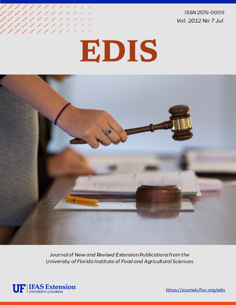 EDIS Cover Volume 2012 Number 7 Law related image
