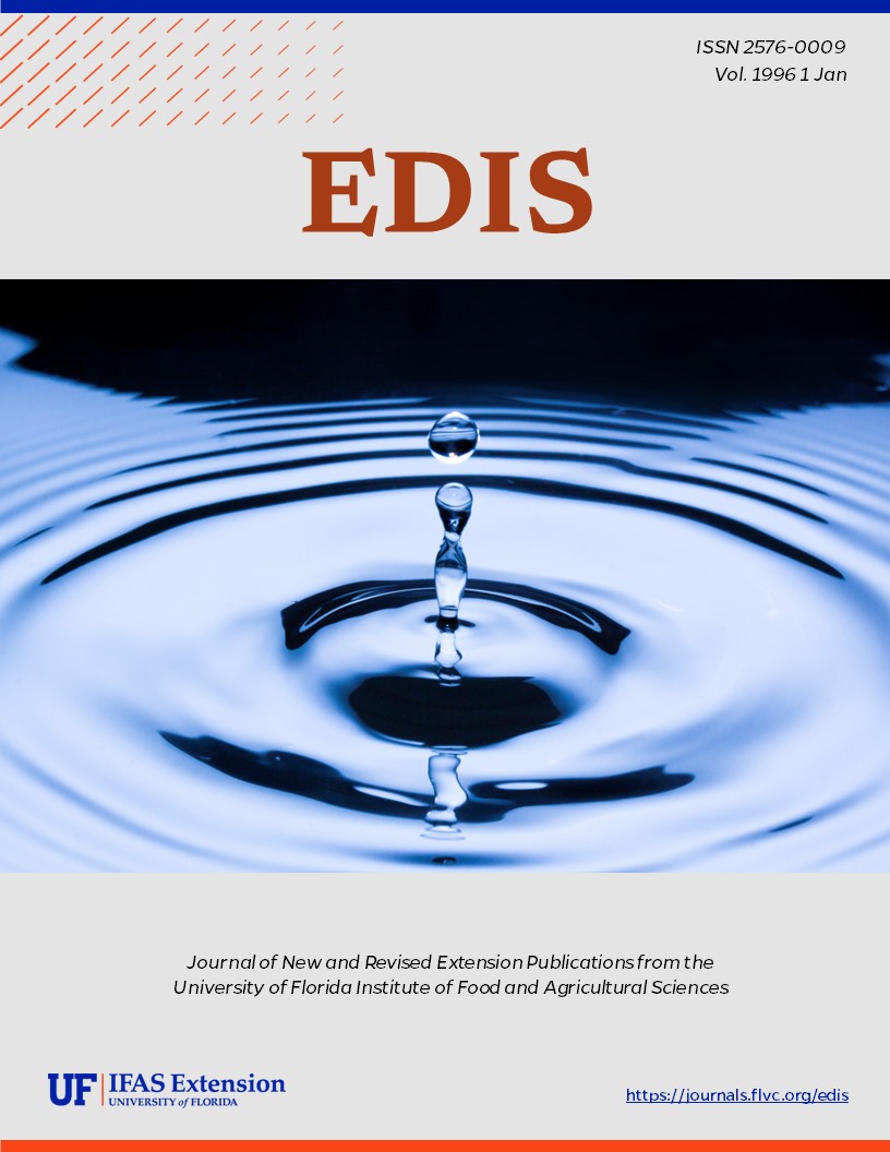 EDIS Cover Volume 1996 Number 1 water drop image