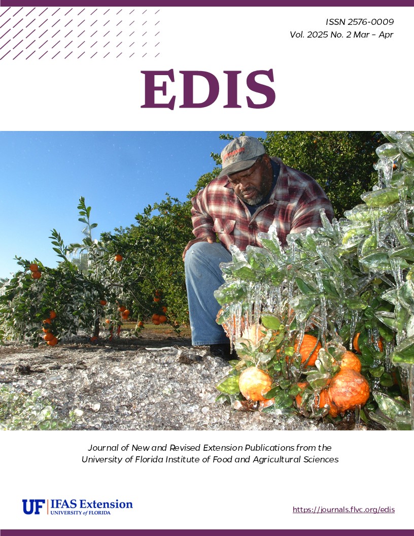 EDIS Cover Volume 2025 Number 2 frozen crops