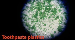 Toothpaste microplastics