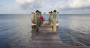 A pier in the Florida Keys.