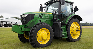 Tractor driving during a tractor safety course. Photo taken 05-19-23. UF/IFAS Photo by Tyler Jones.