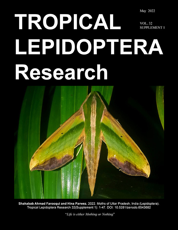 					View May 2022, Volume 32, Supplement 1: Moths of Uttar Pradesh, India (Lepidoptera)
				